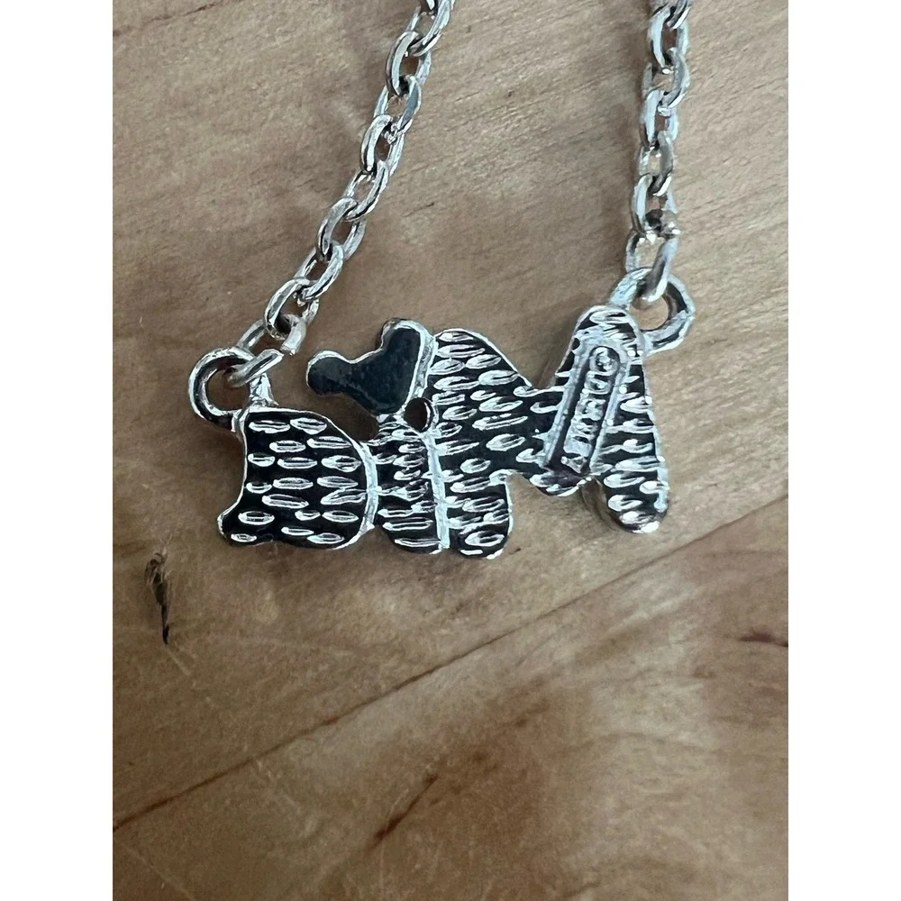 Disney Mickey Personalized Name Mia Silver Tone Pink Green Necklace 14-16